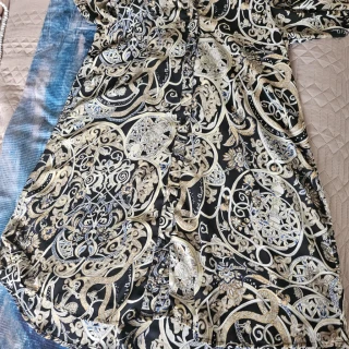 Stylish Black and Gold Printed Shirt
