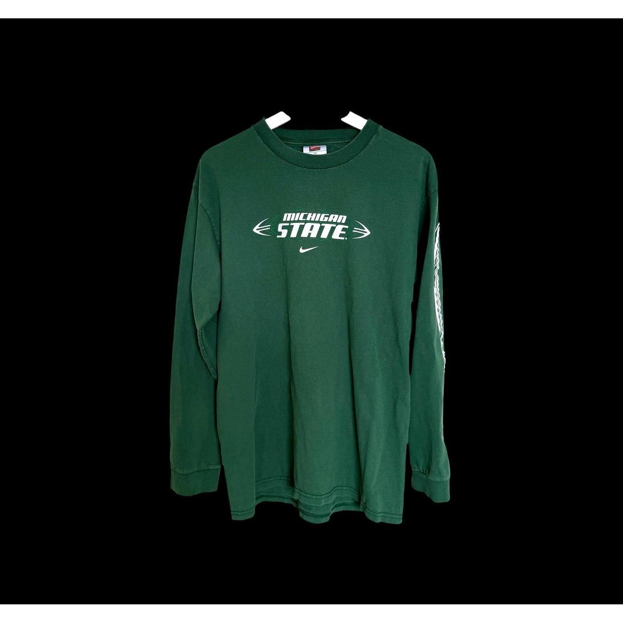 Vintage Nike Michigan State Center Swoosh Long...